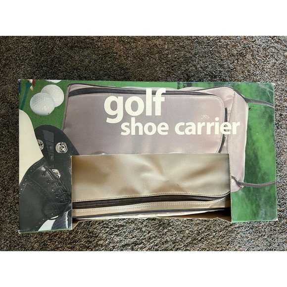 Golf Shoe Bags, Zippered Shoe Carrier Tote Bags, Water & Scratch Resistant - Picture 1 of 3